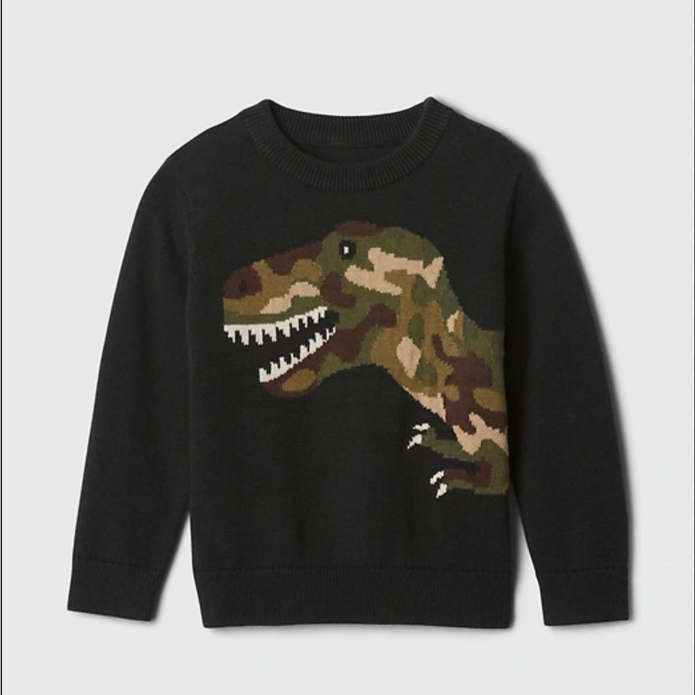 BabyGap Intarsia Sweater Dino Camo 5 Years
